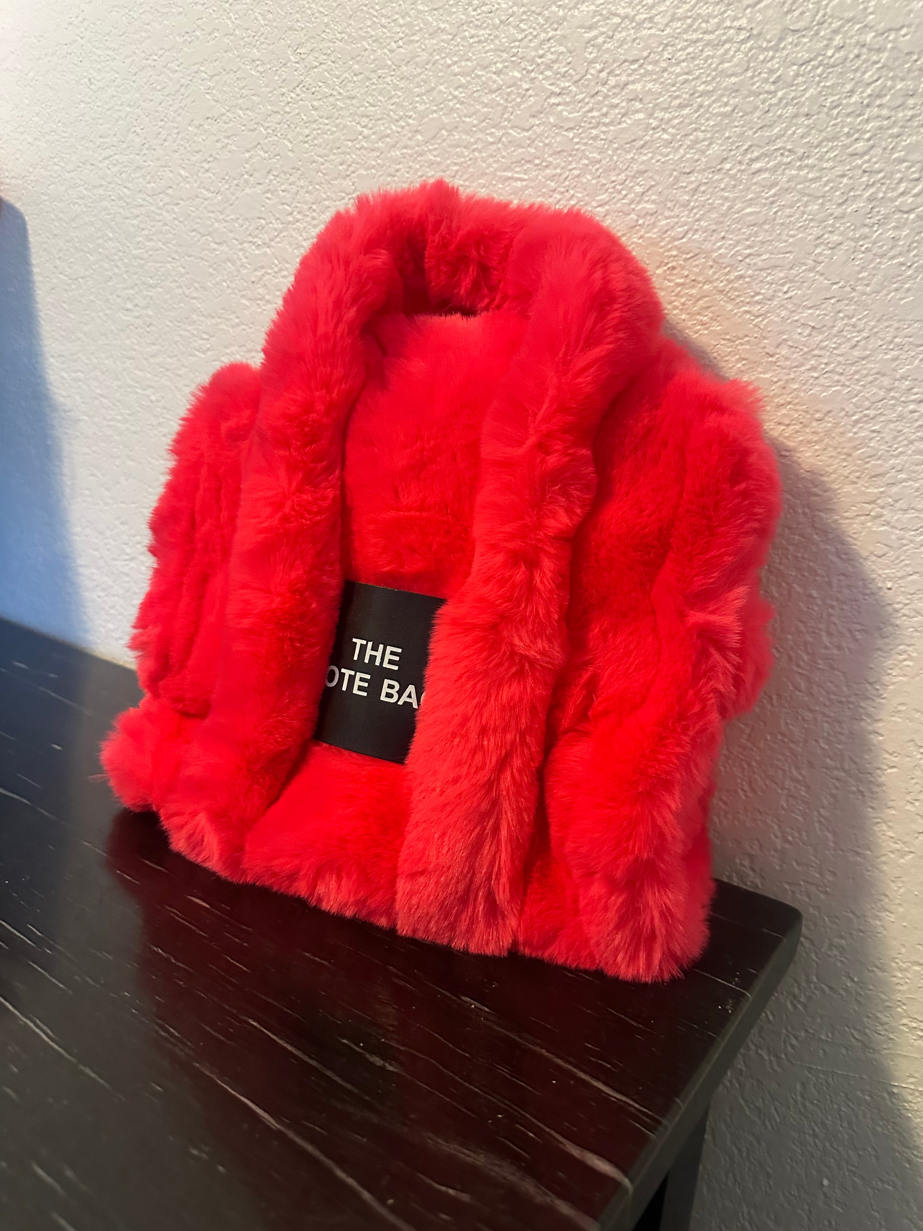 Hot Pink Fuzzy bag