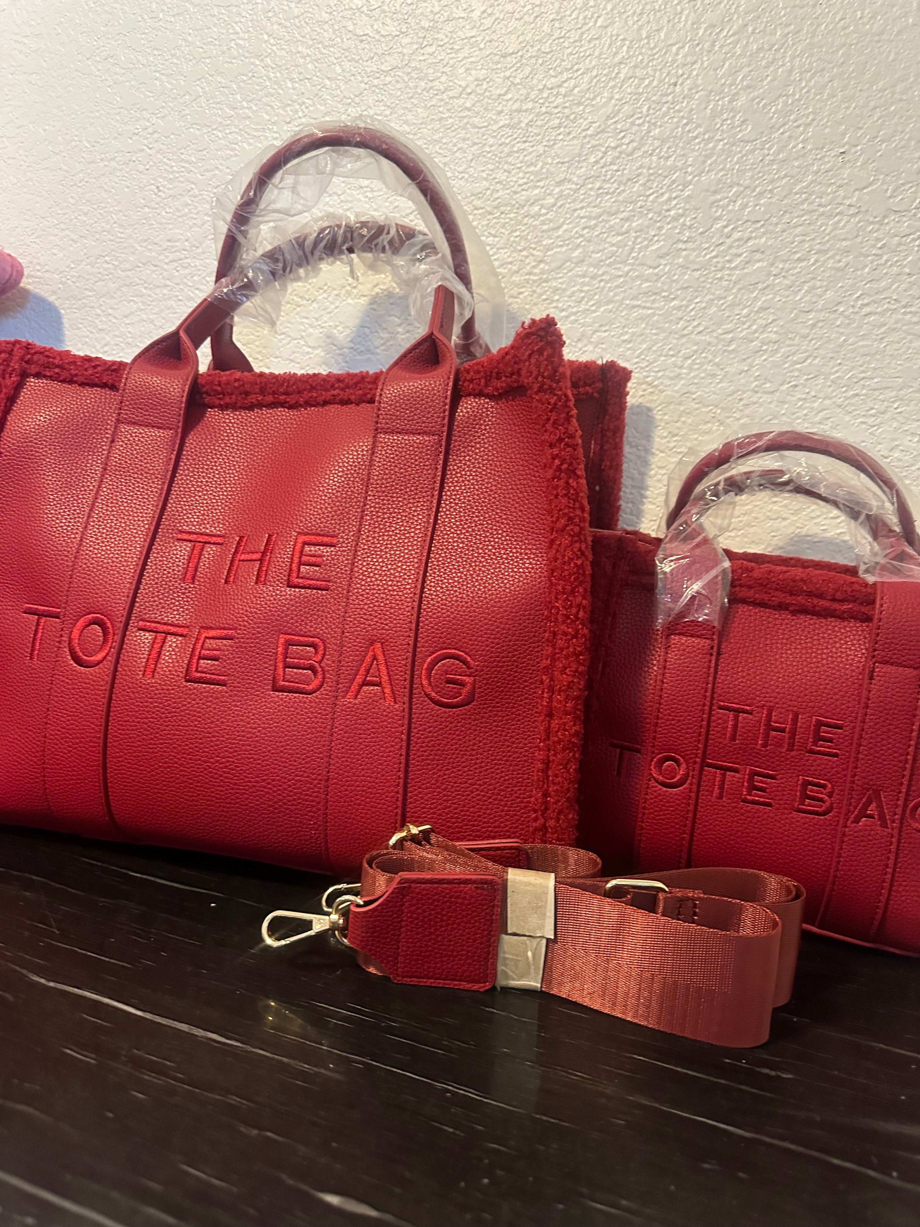 Burgundy "The Tote Bag" 2 pc