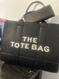 Black "The Tote Bag" with wallet