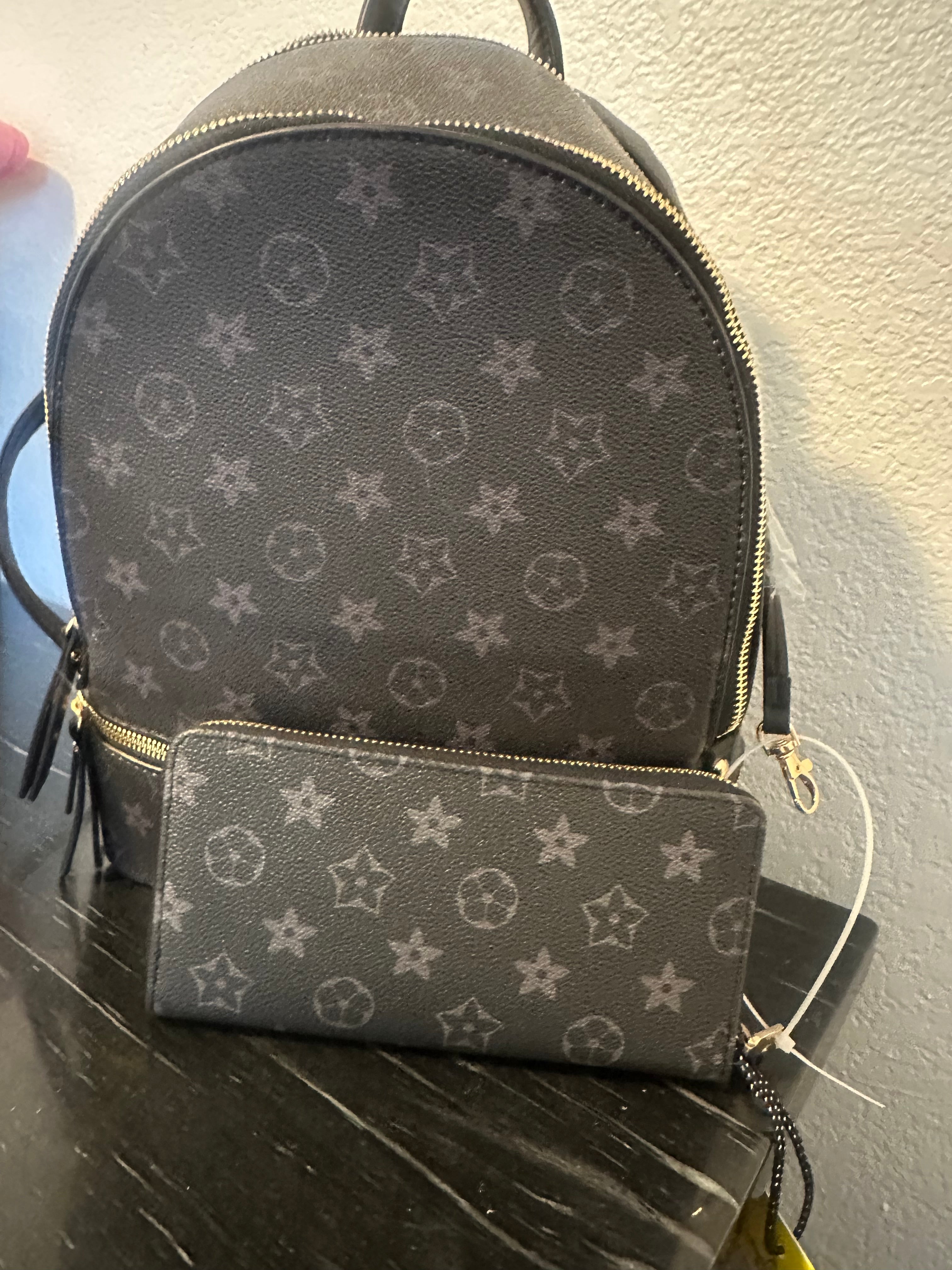 Black Star Backpack and Wallet Combo